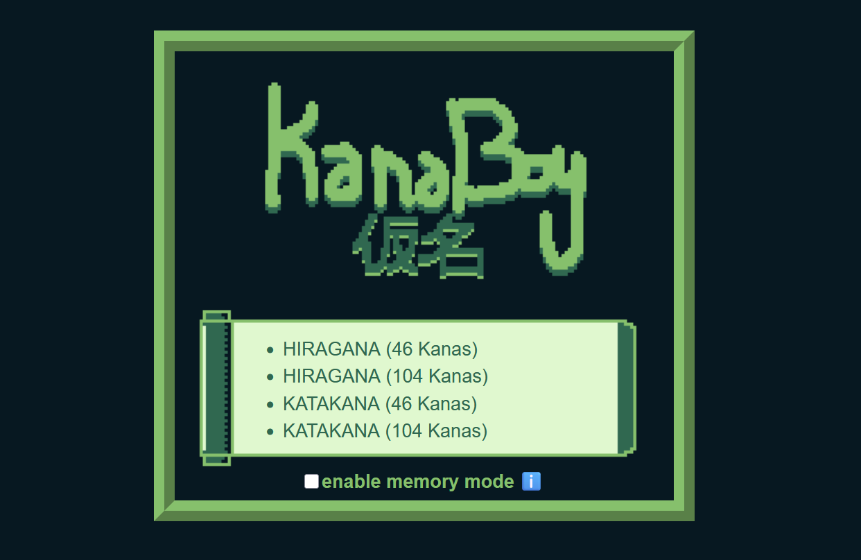 page d'acceuil de Kanaboy